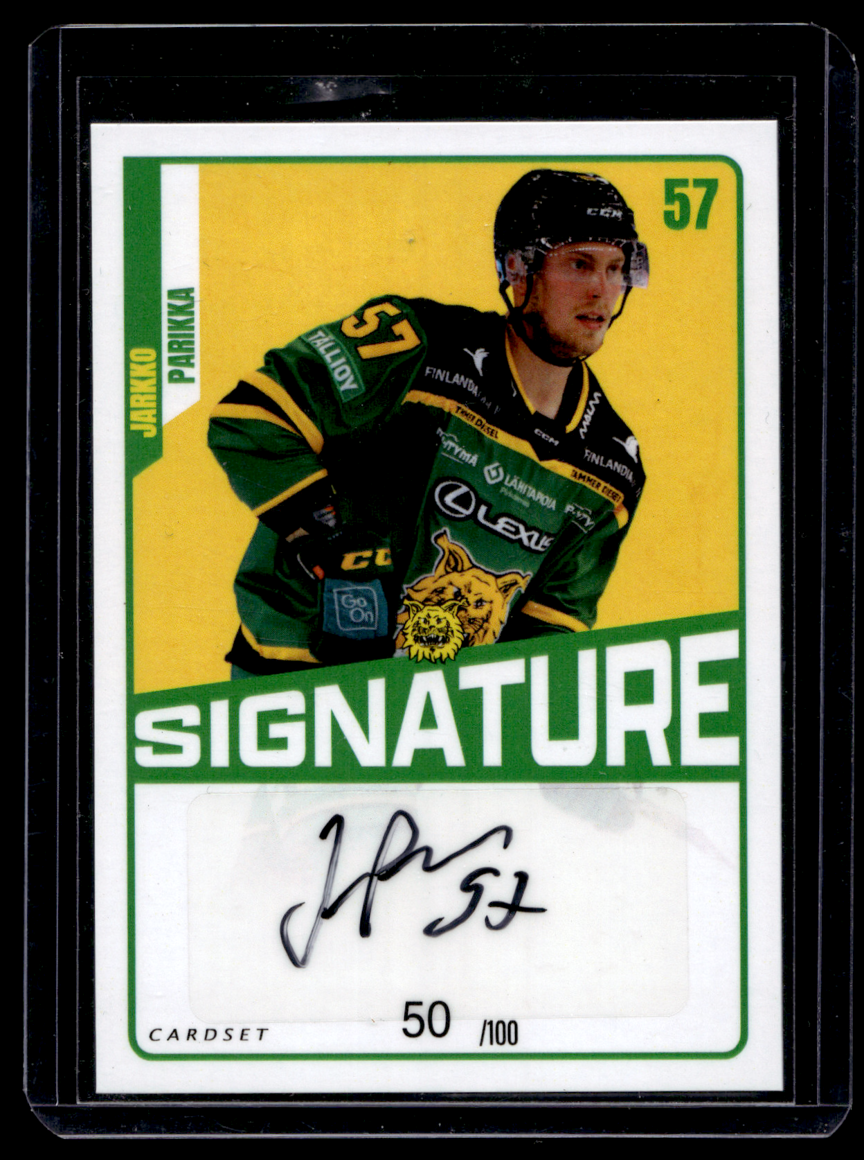 2023-24 Cardset Signature -  Jarkko Parikka /100