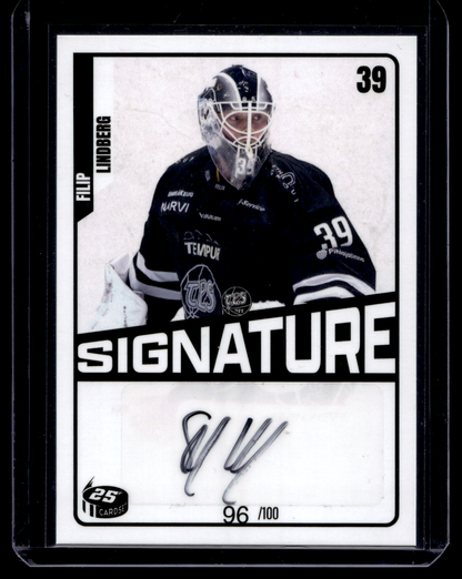 2023-24 Cardset Signature -  Filip Lindberg /100