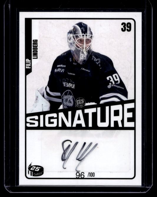 2023-24 Cardset Signature -  Filip Lindberg /100