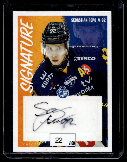 2022-23 Cardset Signature -  Sebastian Repo /100
