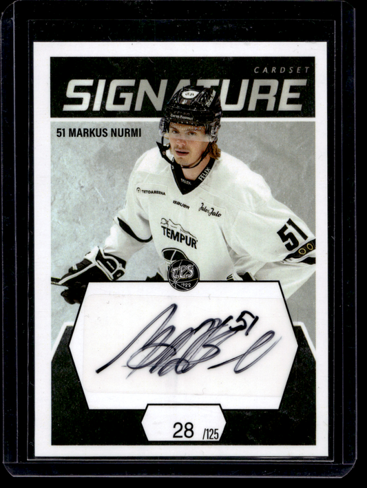 2021-22 Cardset Signature - Markus Nurmi /125