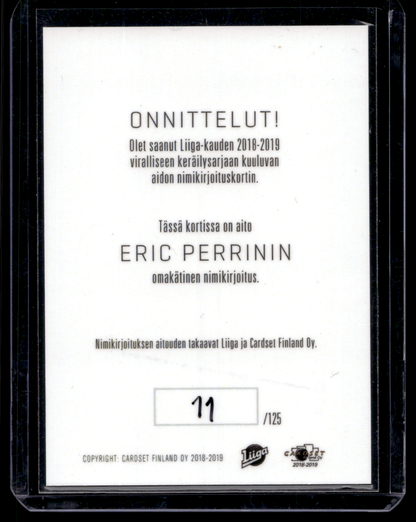 2018-19 Cardset Signature - Eric Perrin /125