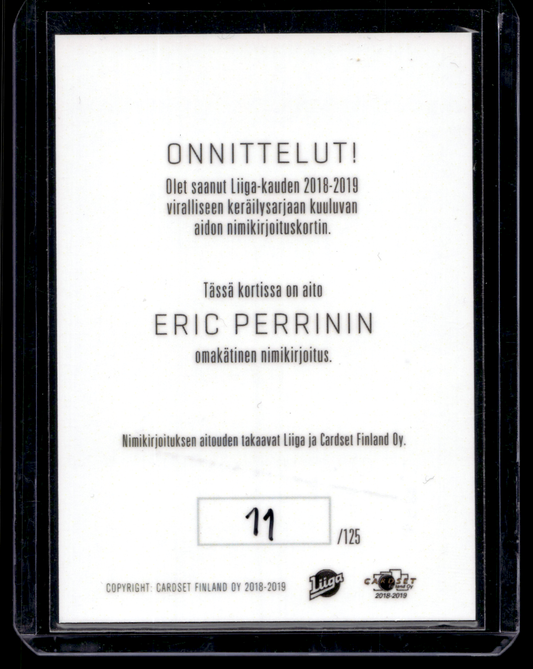2018-19 Cardset Signature - Eric Perrin /125