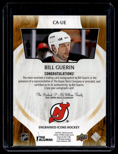 2024-25 Upper Deck Engrained Icons - Autographs - Bill Guerin #CA-UE