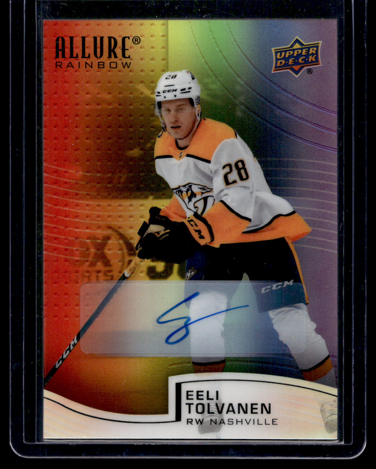 2021-22 Upper Deck Allure - Rainbow - Full Autographs - Eeli Tolvanen #R-57