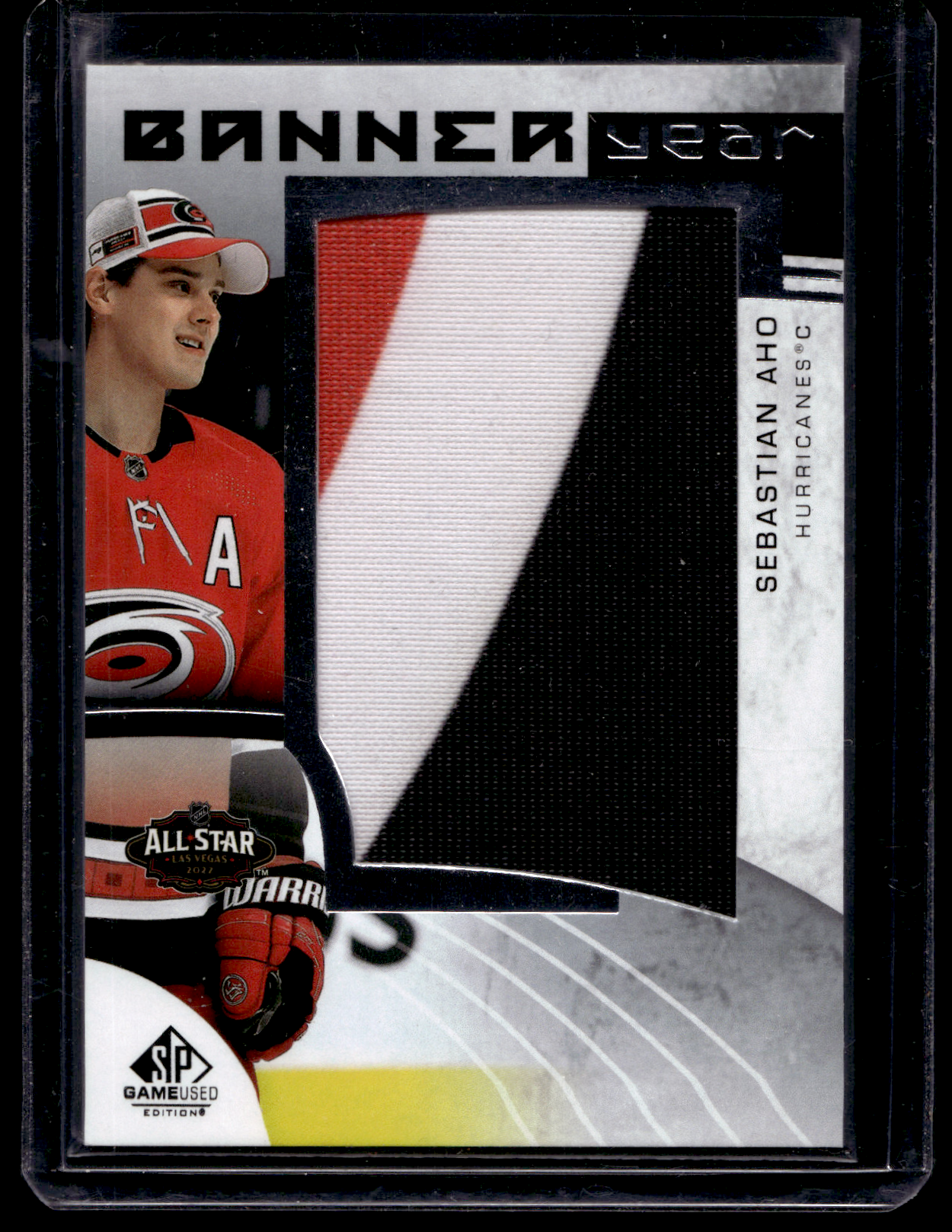 2022-23 Upper Deck SP Game Used Edition - 2022 NHL All-Star Game Banner Year Relics - Sebastian Aho #BYAS-SA
