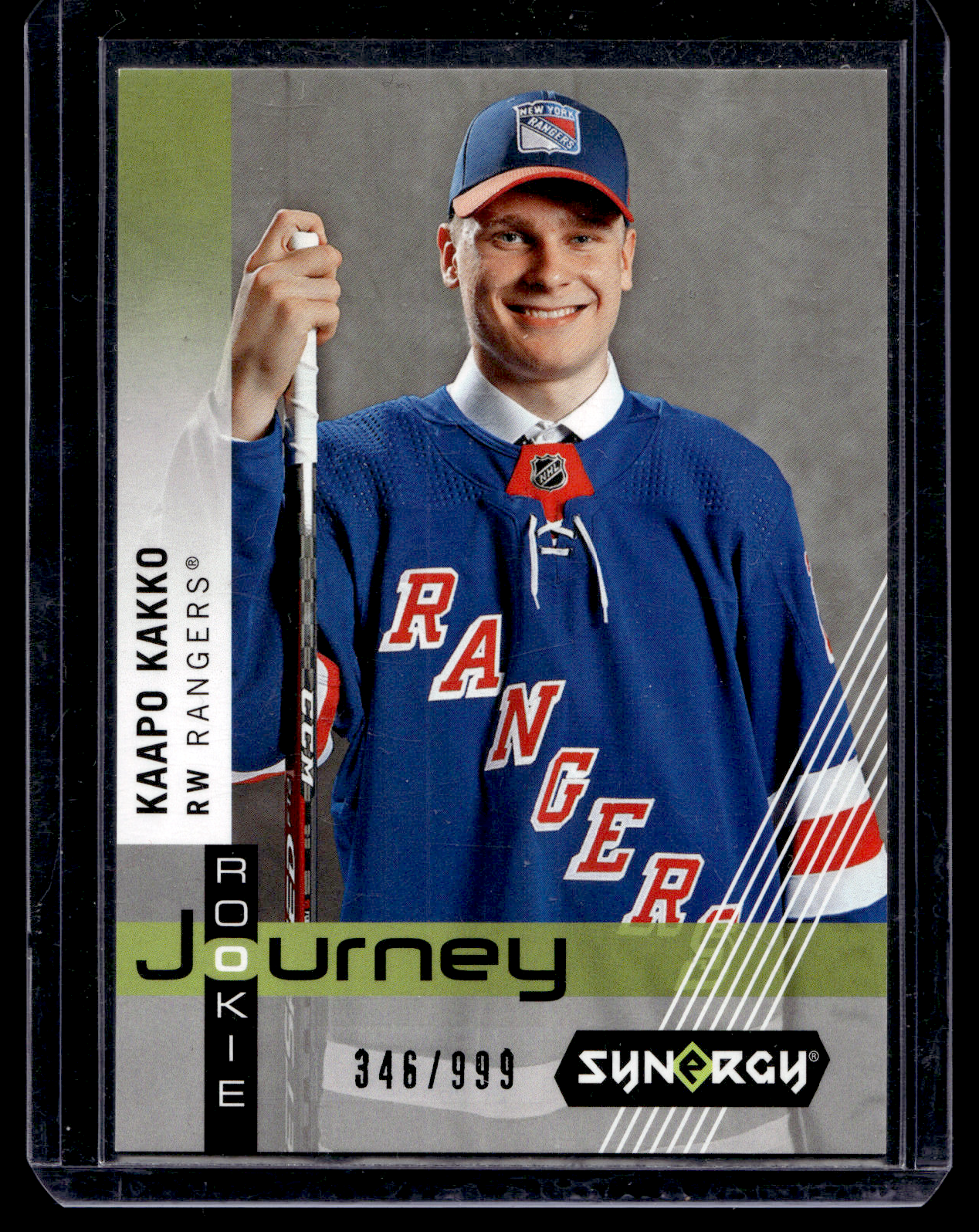 2019-20 Upper Deck Synergy - Rookie Journey - Draft Day - Kaapo Kakko #RP-11 /999 RY