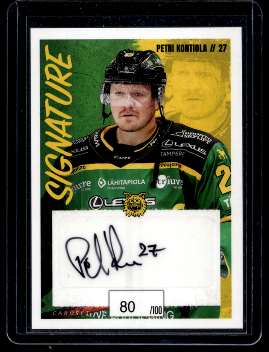 2022-23 Cardset Signature -  Petri Kontiola /100