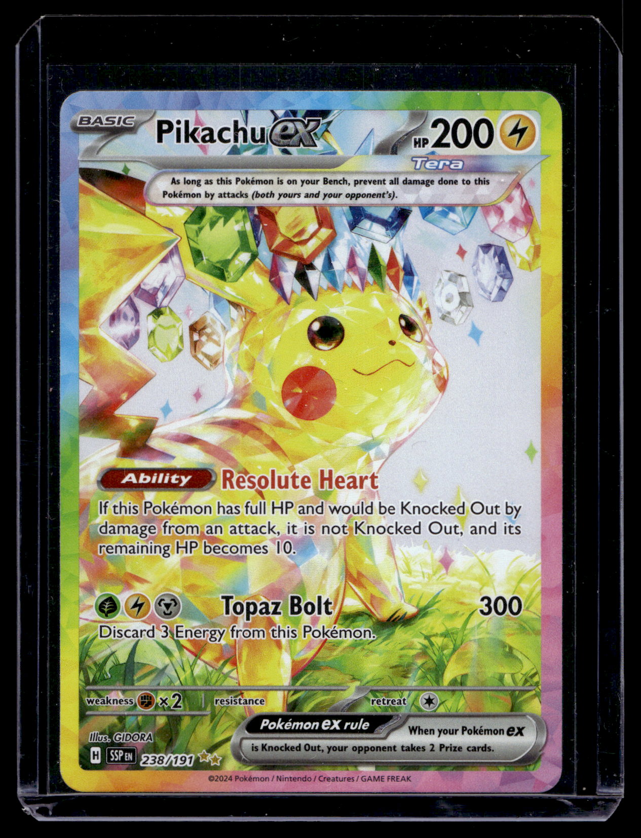 2024 Pokemon - Scarlet & Violet - Surging Sparks - Special Illustration Rare - Pikachu ex #238