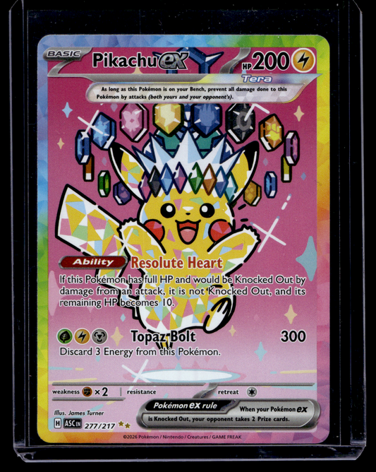 2026 Pokemon - Mega Evolutions - Ascended Heroes - Special Illustration Rare - Pikachu ex #277