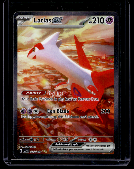 2024 Pokemon - Scarlet & Violet - Surging Sparks - Special Illustration Rare - Latias ex #239