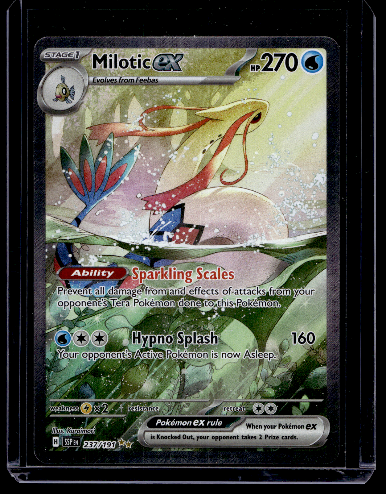 2024 Pokemon - Scarlet & Violet - Surging Sparks - Special Illustration Rare - Milotic ex #237