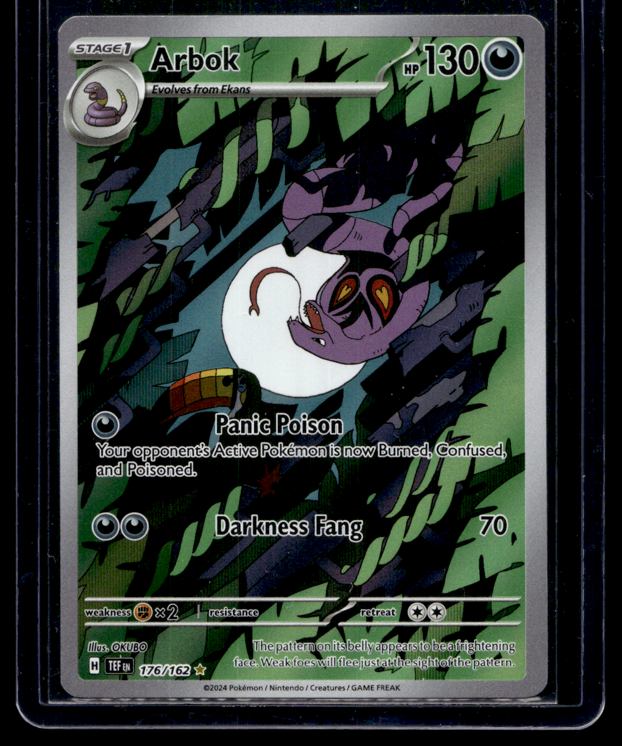 2024 Pokemon - Sword & Shield - Temporal Forces - Illustration Rare - Arbok #176