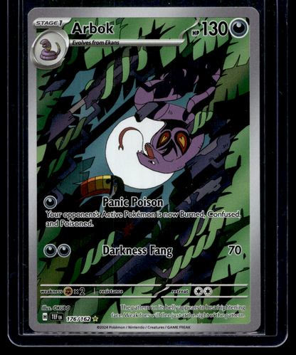 2024 Pokemon - Sword & Shield - Temporal Forces - Illustration Rare - Arbok #176
