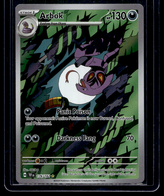 2024 Pokemon - Sword & Shield - Temporal Forces - Illustration Rare - Arbok #176