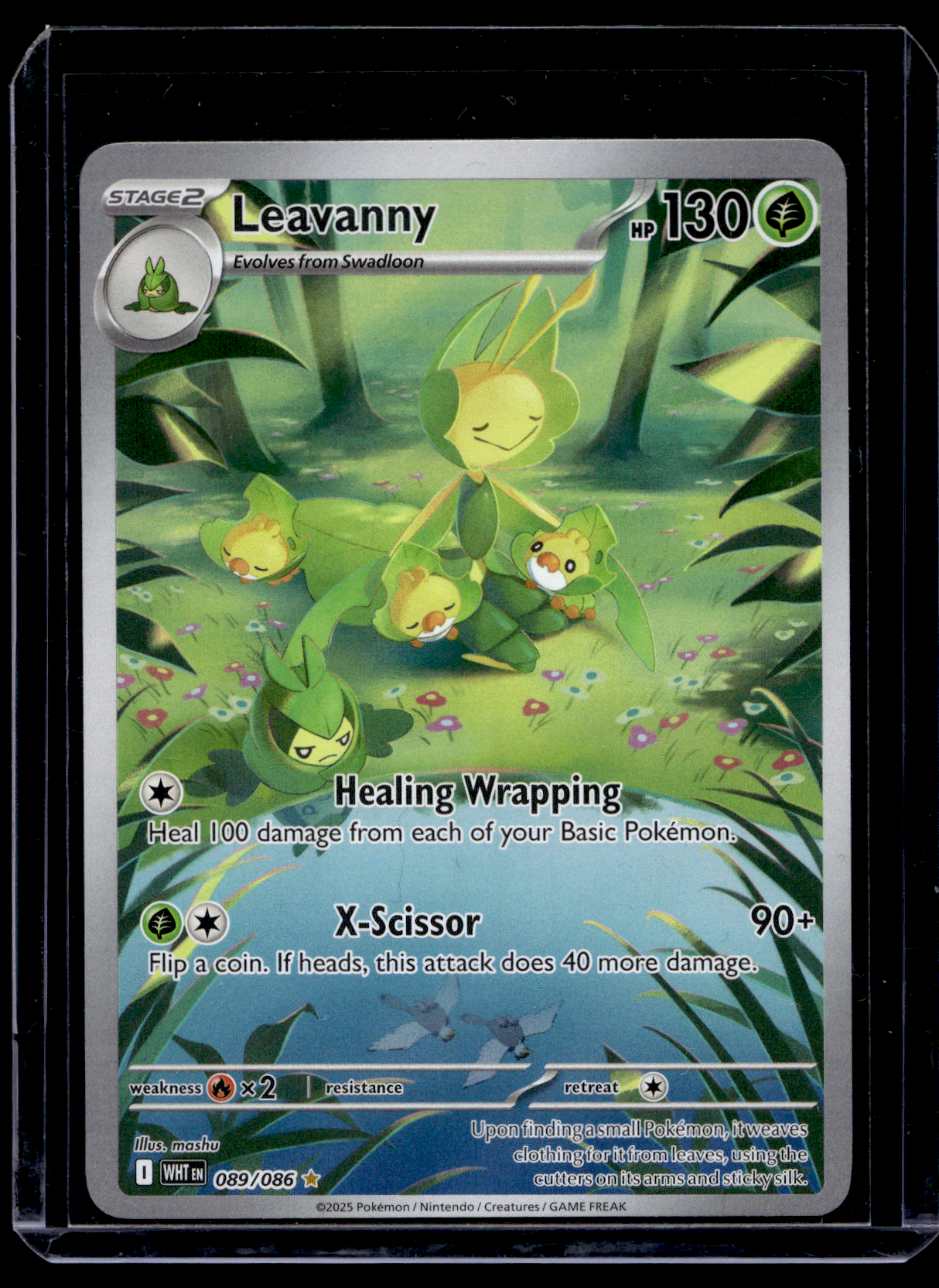 2025 Pokemon Scarlet & Violet - White Flare - Illustration Rare - Leavanny #089
