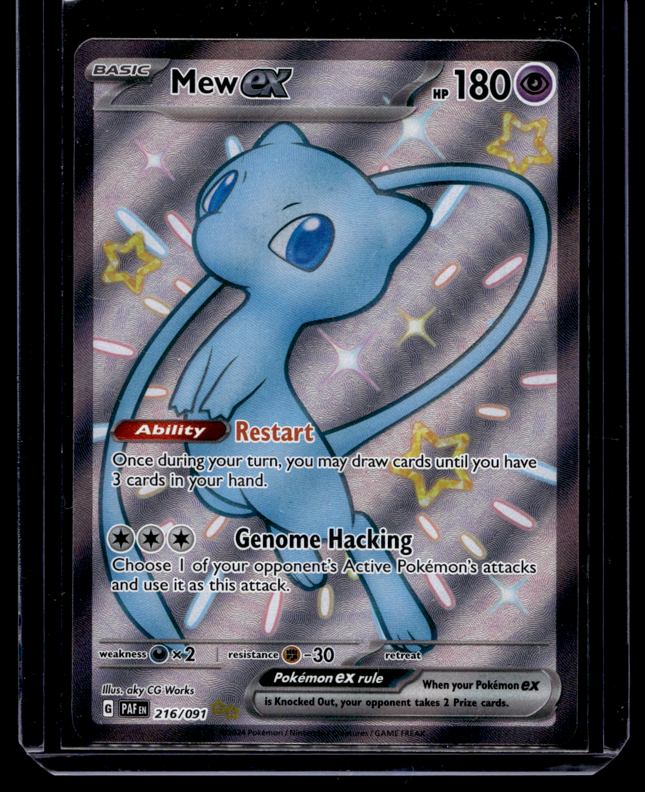 2023 Pokemon Scarlet & Violet - Paldean Fates - Ultra Shiny Rare - Mew #216