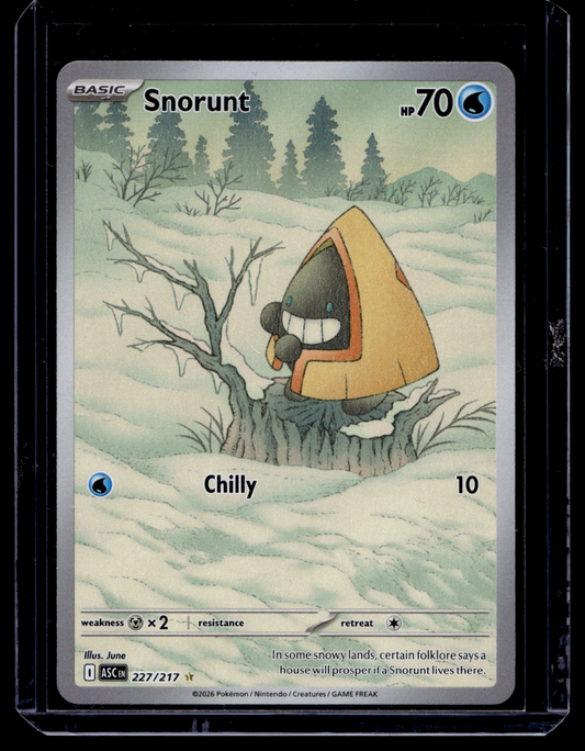 2026 Pokemon - Mega Evolutions Ascended Heroes - Illustration Rare - Snorunt #227