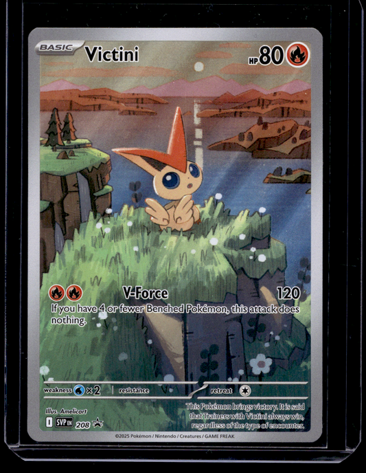 2025 Pokemon - Scarlet & Violet - Black Star Promos - Promos - Victini #208