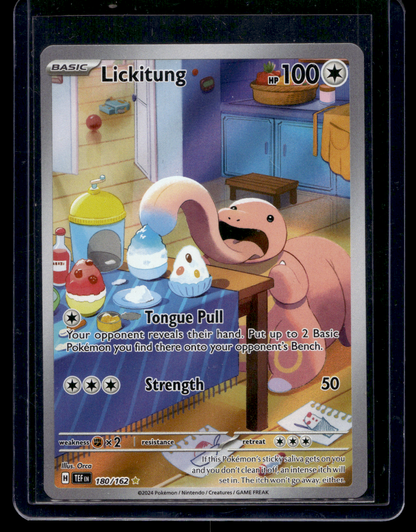 2024 Pokemon - Sword & Shield - Temporal Forces - Illustration Rare - Lickitung #180