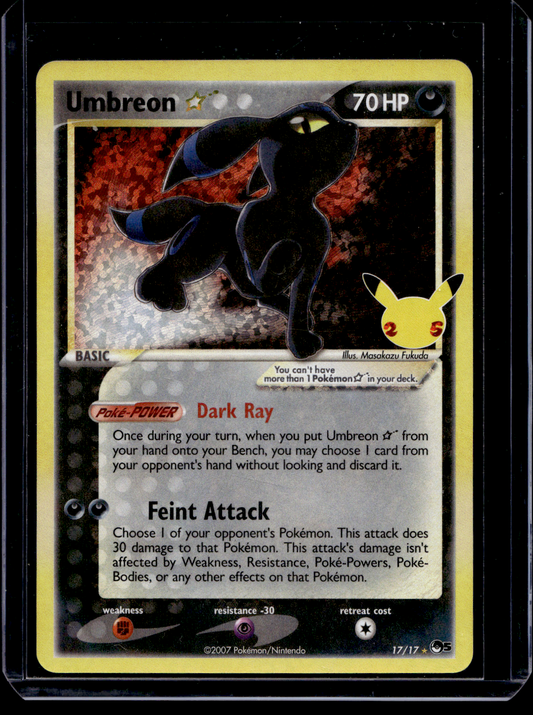 2021 Pokemon - Celebrations - Classic Collection - Holo - Umbreon Star #17/17