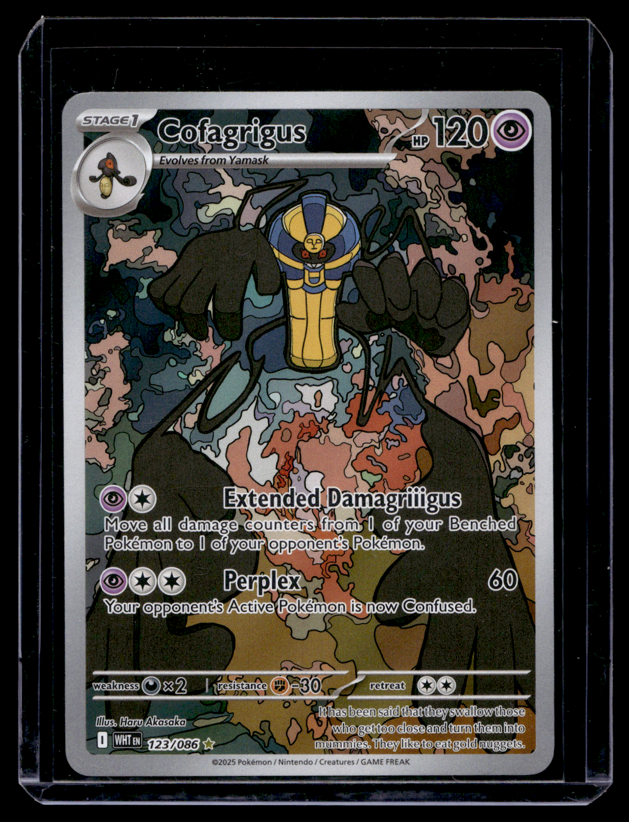 2025 Pokemon Scarlet & Violet - White Flare - Illustration Rare - Cofagrigus #123