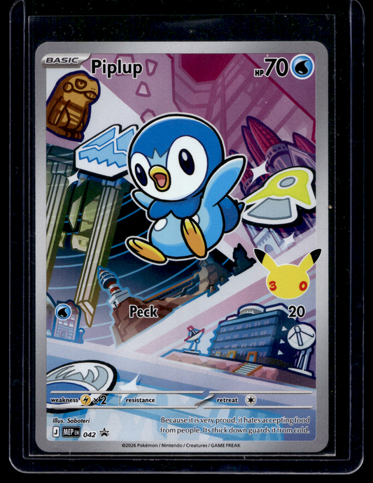 2026 Pokemon - Mega Evolutions - Black Star Promos - Promos - Piplup #042
