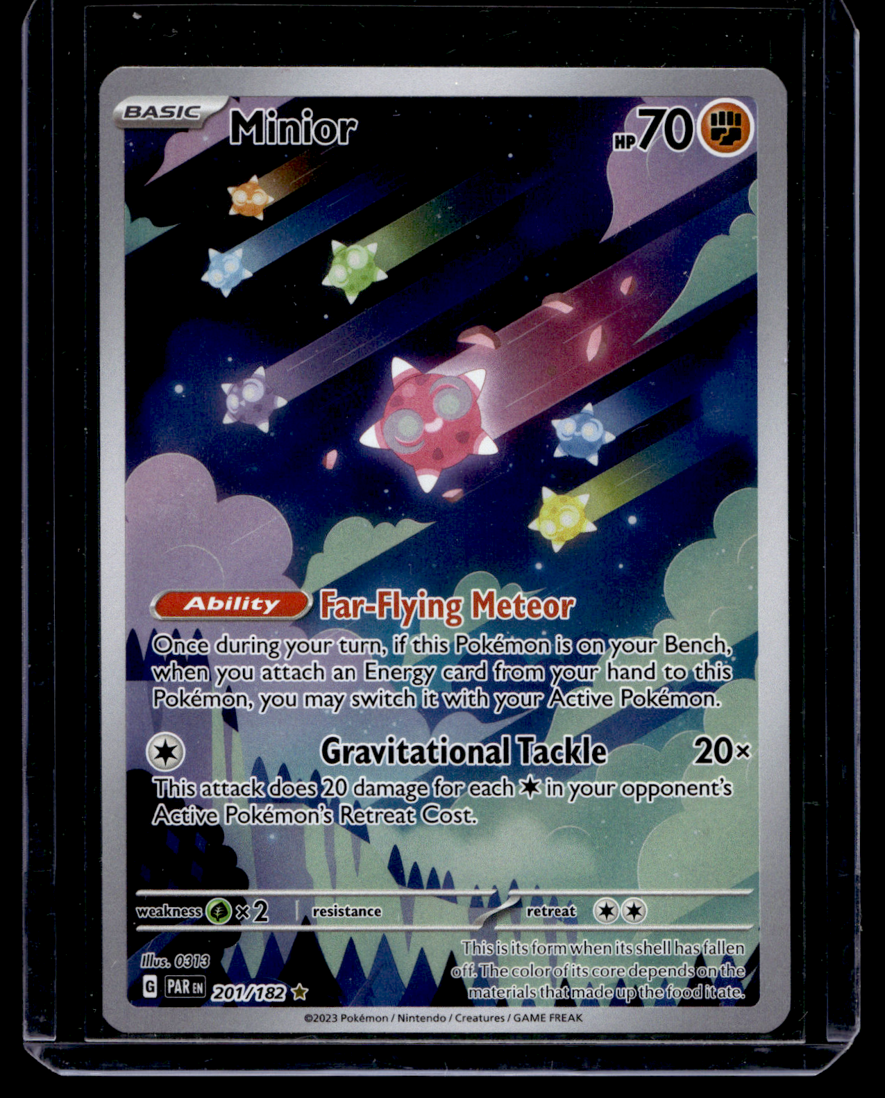 2023 Pokemon - Scarlet & Violet - Paradox Rift - Illustration Rare - Minior #201