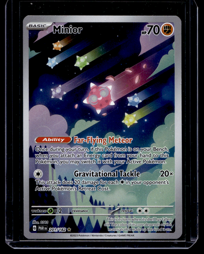 2023 Pokemon - Scarlet & Violet - Paradox Rift - Illustration Rare - Minior #201