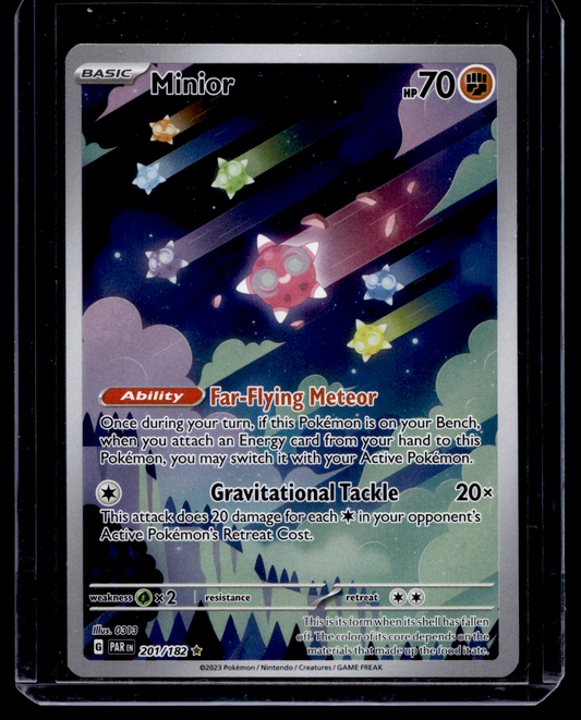2023 Pokemon - Scarlet & Violet - Paradox Rift - Illustration Rare - Minior #201