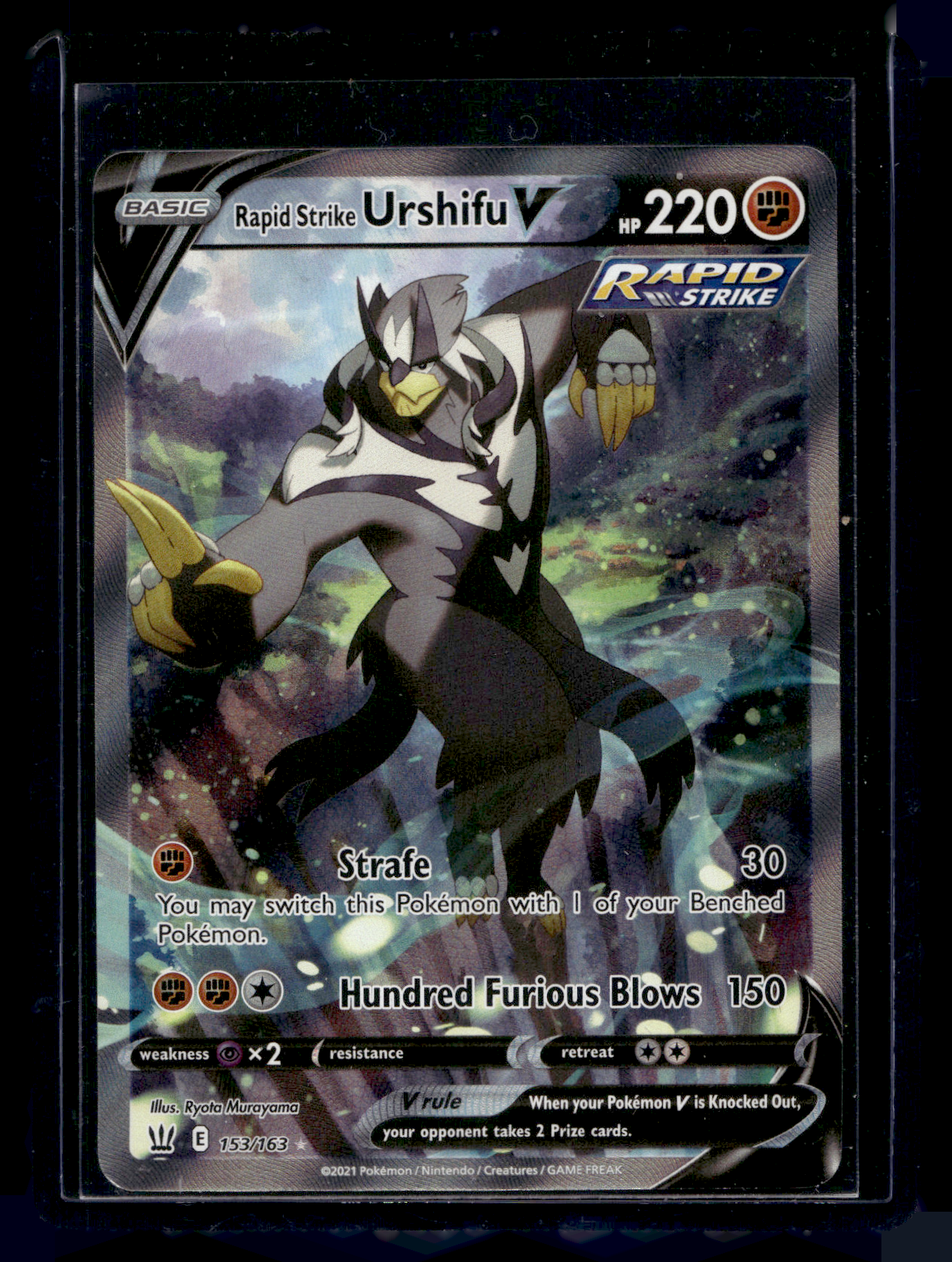 2021 Pokemon Sword & Shield - Battle Styles - Alternate Art - Rapid Strike Urshifu V #153