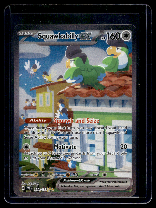 2023 Pokemon - Scarlet & Violet Paldea Evolved - Special Illustration Rare - Squawkabilly ex #264