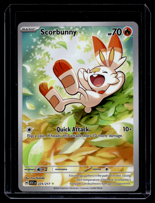 2026 Pokemon - Mega Evolutions - Ascended Heroes - Illustration Rare - Scorbunny #225