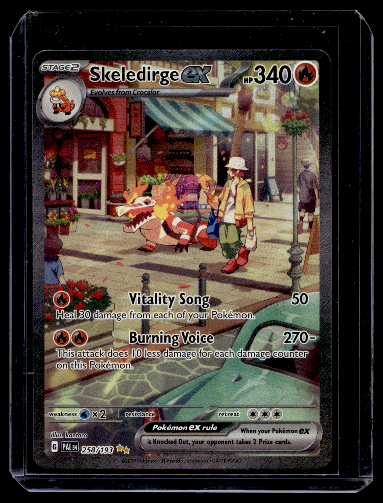 2023 Pokemon - Scarlet & Violet Paldea Evolved - Special Illustration Rare - Skeledirge ex #258