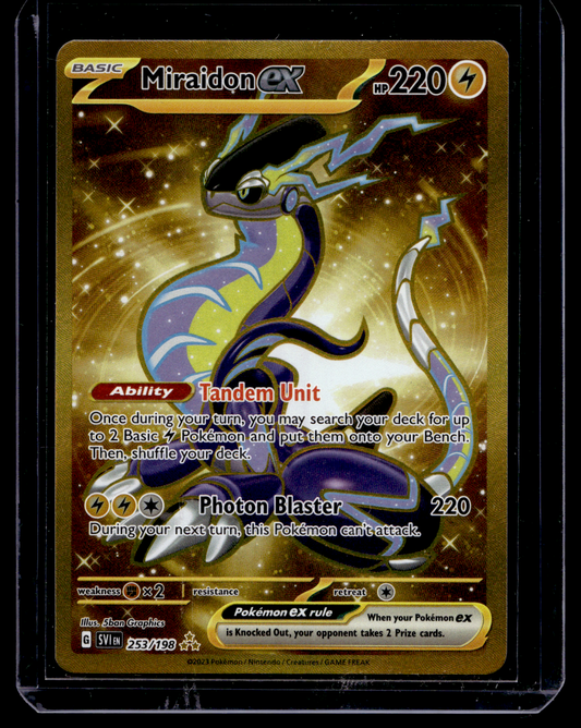 2023 Pokemon - Scarlet & Violet - Scarlet & Violet - Hyper Rare - Miraidon ex #253