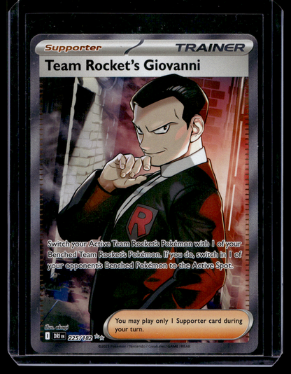 2025 Pokemon Scarlet & Violet - Destined Rivals - Ultra Rare - Team Rocket's Giovanni #225