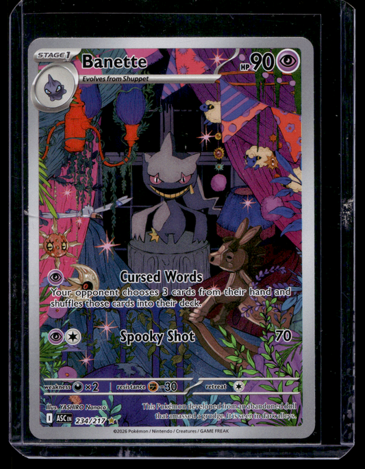 2026 Pokemon - Mega Evolutions - Ascended Heroes - Illustration Rare - Banette #234