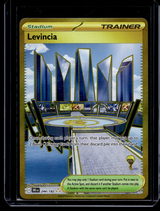 2025 Pokemon Scarlet & Violet - Destined Rivals - Hyper Rare - Levincia #244