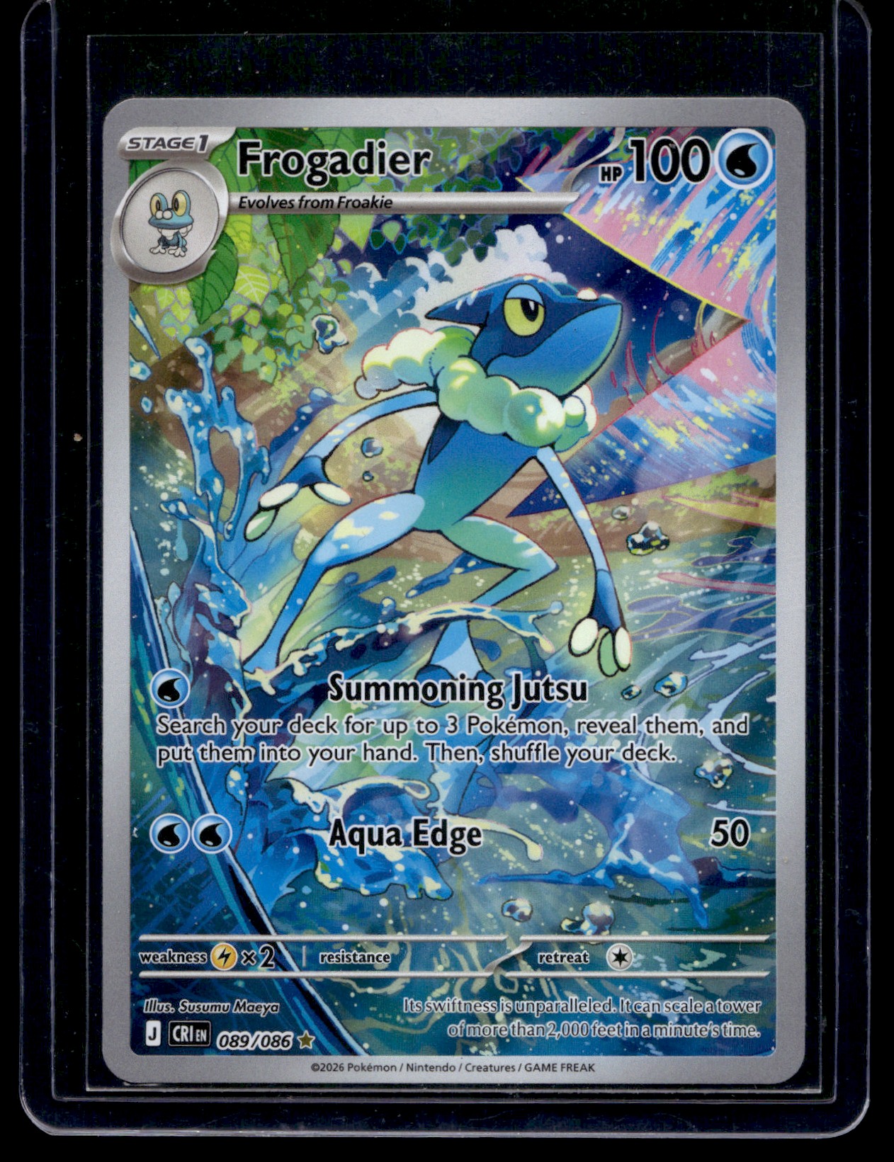 2026 Pokemon - Mega Evolutions - Chaos Rising - Illustration Rare - Frogadier #089