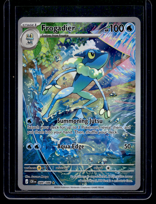 2026 Pokemon - Mega Evolutions - Chaos Rising - Illustration Rare - Frogadier #089