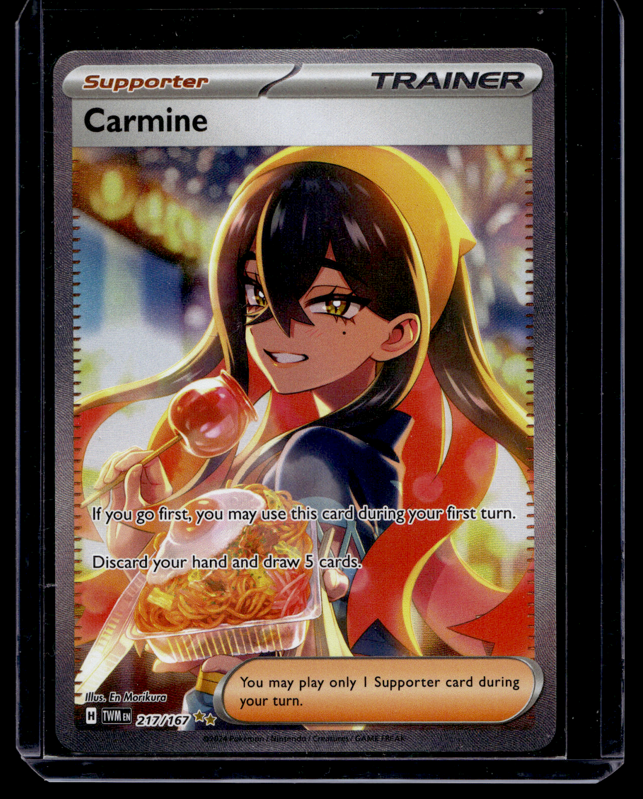 2024 Pokemon Scarlet & Violet -Twilight Masquerade - Special Illustration Rare - Carmine #217