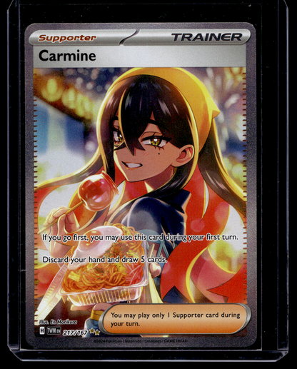 2024 Pokemon Scarlet & Violet -Twilight Masquerade - Special Illustration Rare - Carmine #217