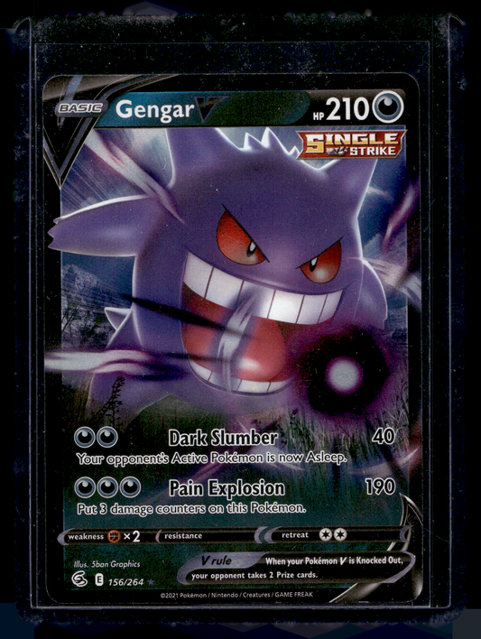 2021 Pokemon Sword & Shield - Fusion Strike - Gengar V #156