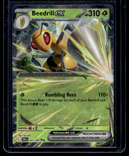 2026 Pokemon - Mega Evolutions - Chaos Rising - Beedrill ex #003