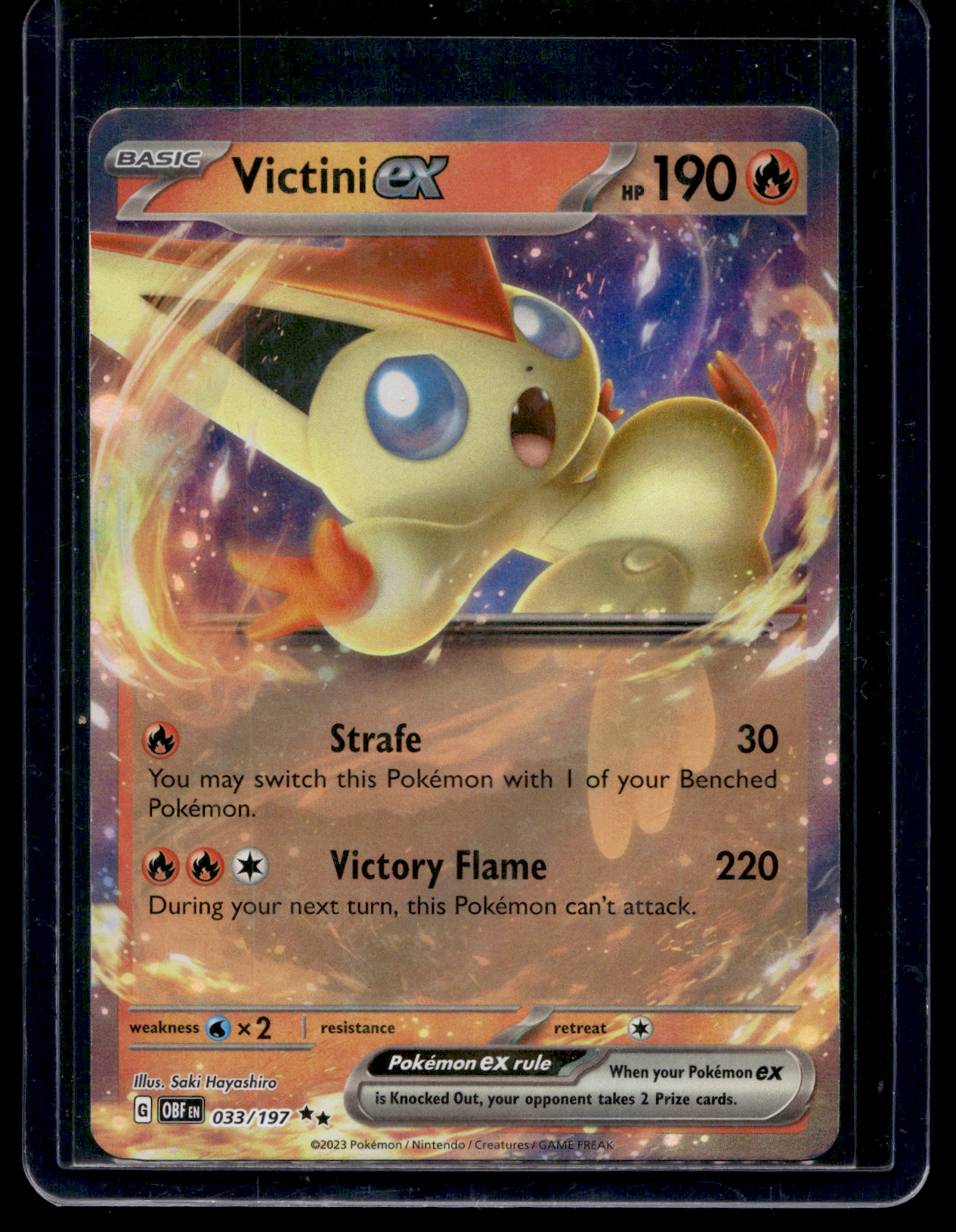 2023 Pokemon - Scarlet & Violet - Obsidian Flames - Victini ex #033