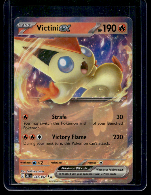 2023 Pokemon - Scarlet & Violet - Obsidian Flames - Victini ex #033