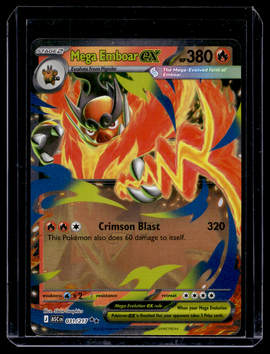 2026 Pokemon - Mega Evolutions - Ascended Heroes - Mega Emboar ex #031