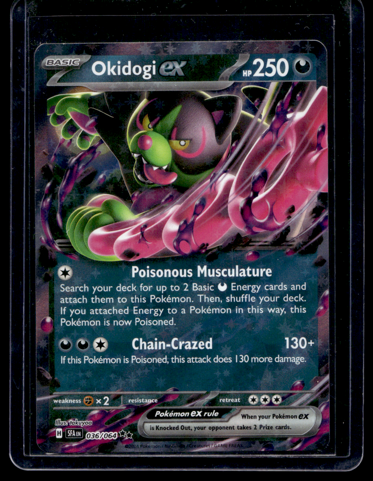 2024 Pokemon - Scarlet & Violet - Shrouded Fable - Okidogi ex #036