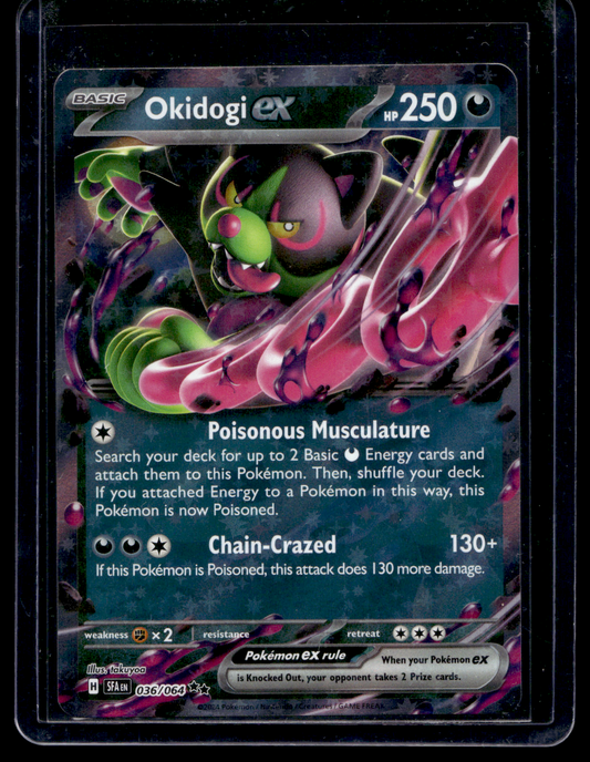 2024 Pokemon - Scarlet & Violet - Shrouded Fable - Okidogi ex #036