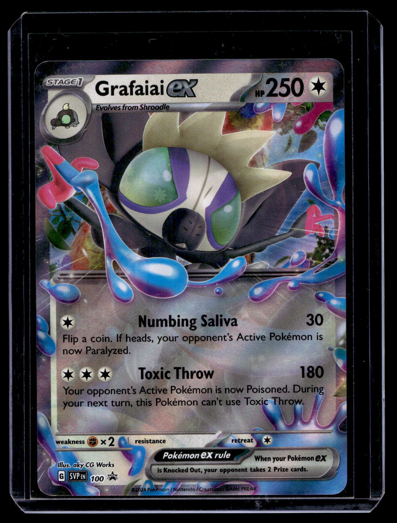 2024 Pokemon - Scarlet & Violet - Black Star Promos - Promos - Grafaiai ex #100